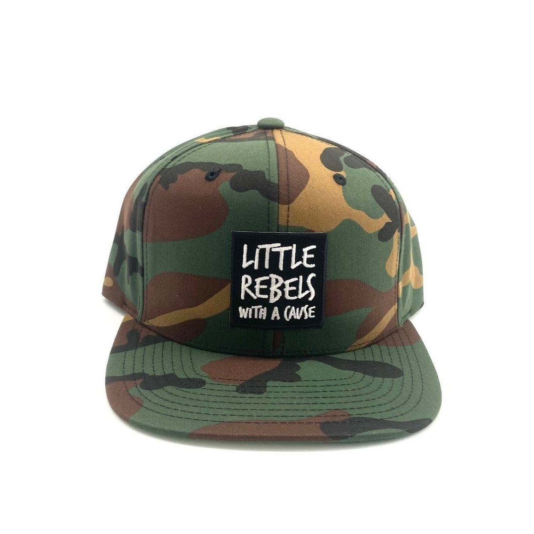 Little Rebels with a Cause Green Camo Hat