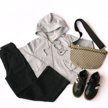 Load image into Gallery viewer, "I love you" Women's Boxy Zip Hoodie
