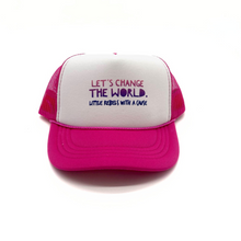 Load image into Gallery viewer, Let&#39;s Change the World Youth Trucker Hat
