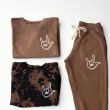 Load image into Gallery viewer, I love you Tie Dye Crewneck Sweatshirt
