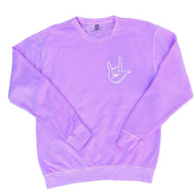 Load image into Gallery viewer, I LOVE YOU Garment- Dyed Sweatshirt
