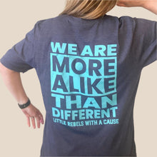 Load image into Gallery viewer, We Are More Alike Than Different. Adult Crew ~ Navy
