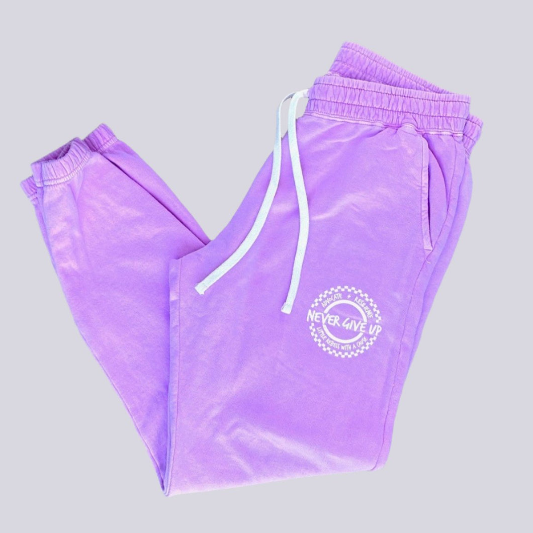 Advocate. Resilience. Never Give Up. Garment-Dyed Sweatpants