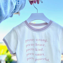 Load image into Gallery viewer, Pretty Brave Ringer Tee
