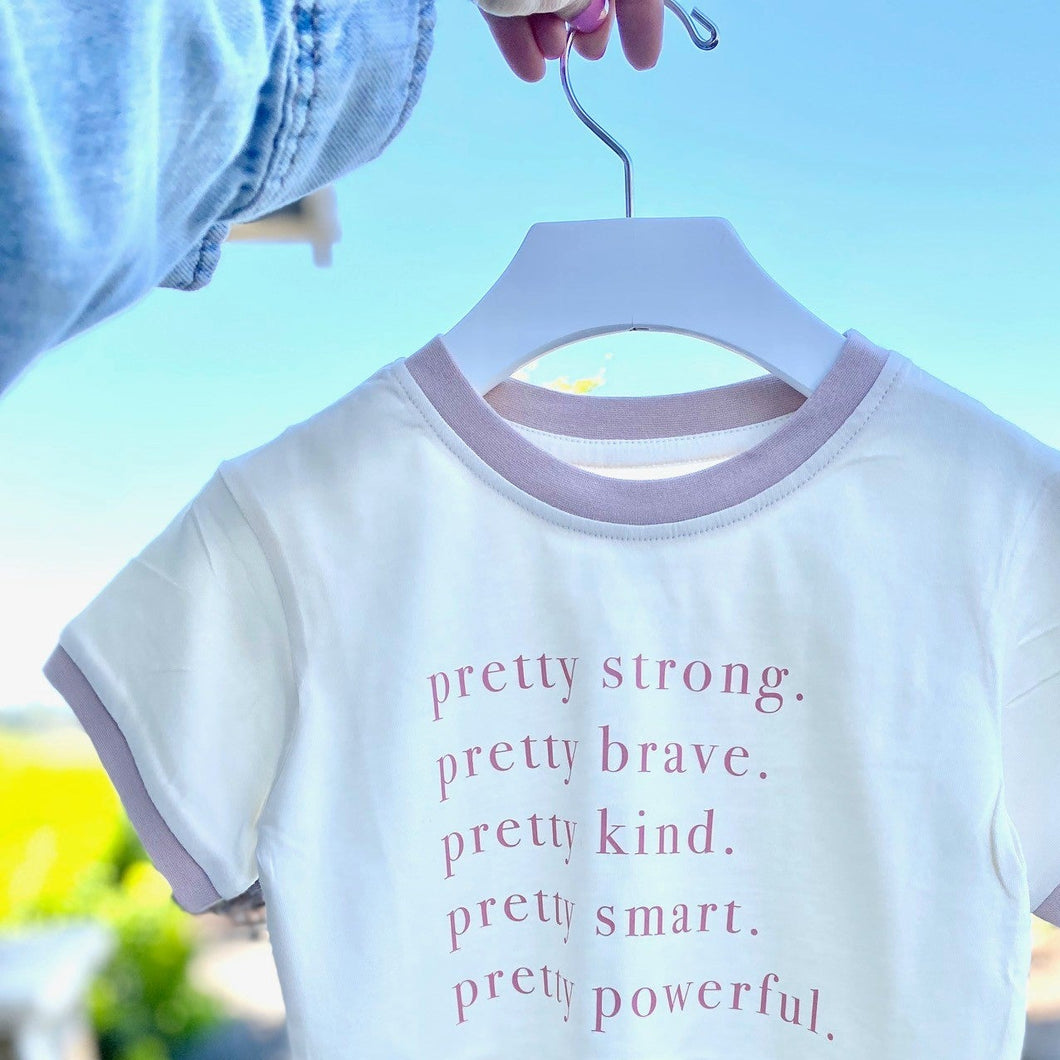 Pretty Brave Ringer Tee
