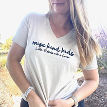 Load image into Gallery viewer, raise kind kids. Women&#39;s V-neck
