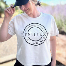 Load image into Gallery viewer, Resilient as a Mother. Boxy Tee ~ Bone
