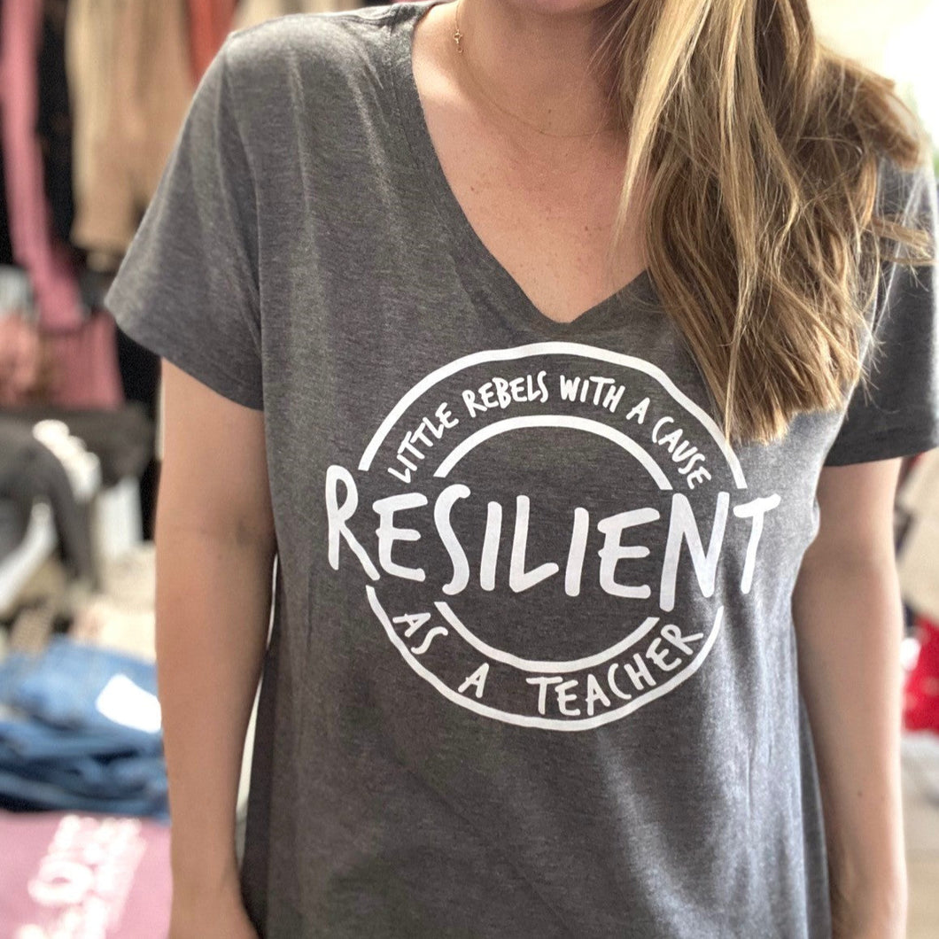 Resilient as a Teacher Women's V-neck