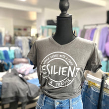 Load image into Gallery viewer, Resilient as a Teacher Women&#39;s V-neck

