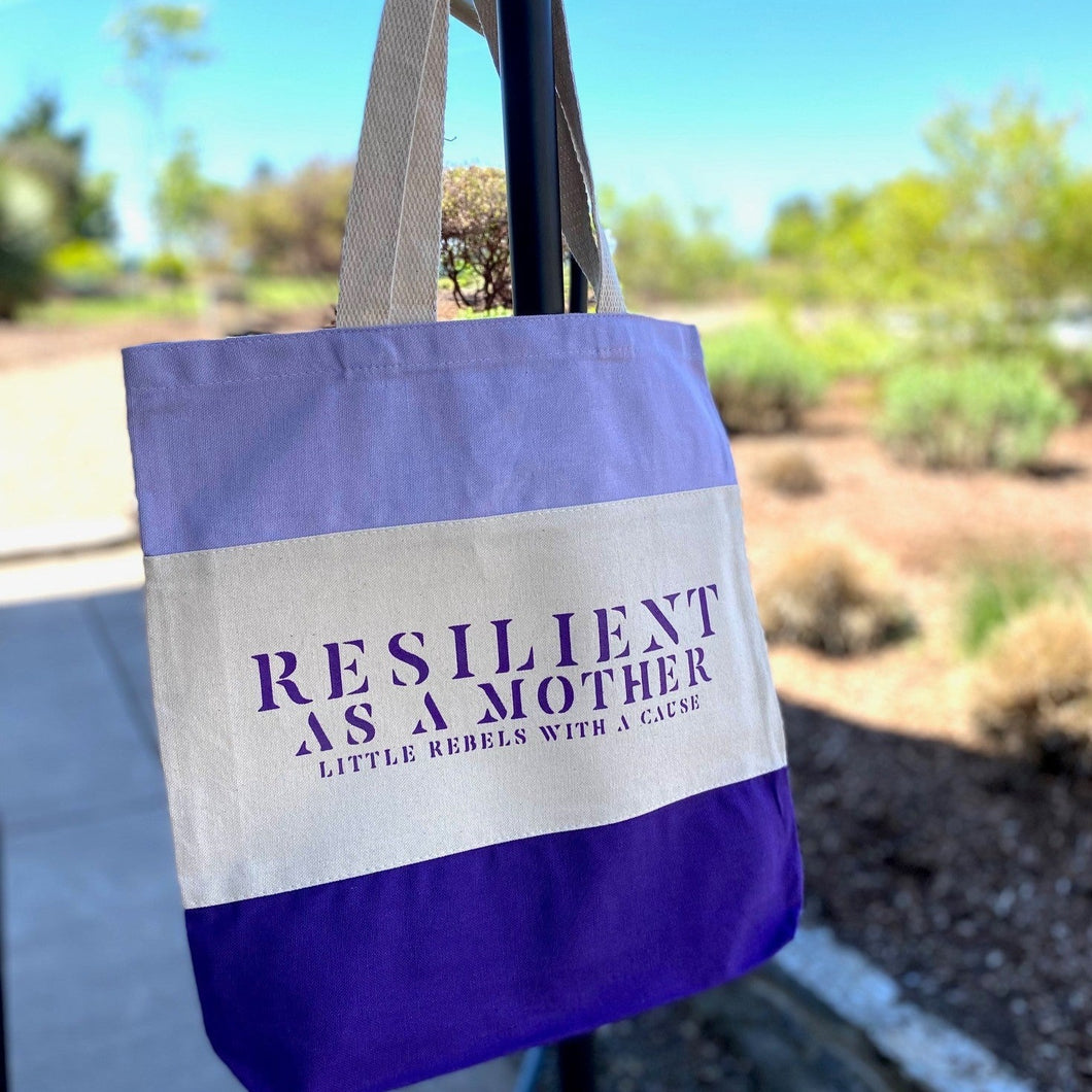 Resilient as a Mother Color Block Tote