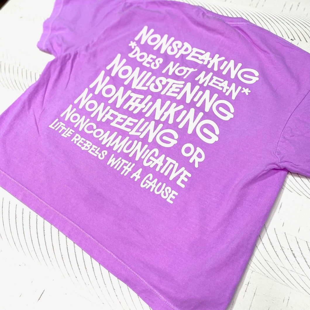 Nonspeaking Women's Boxy tee