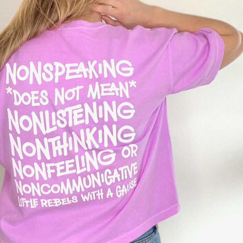 Nonspeaking Women's Boxy tee