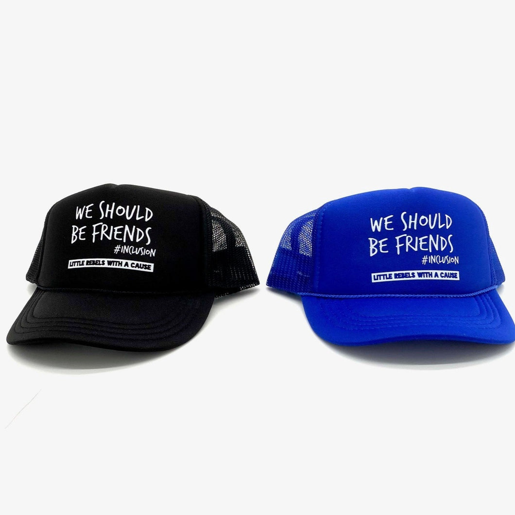 We Should Be Friends. #Inclusion Youth Trucker Hat