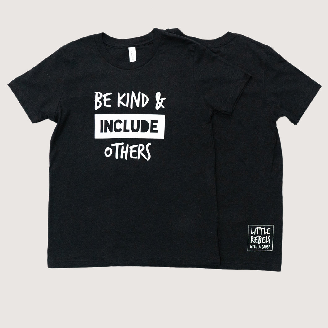 Be Kind & Include Others Youth Crew - Black