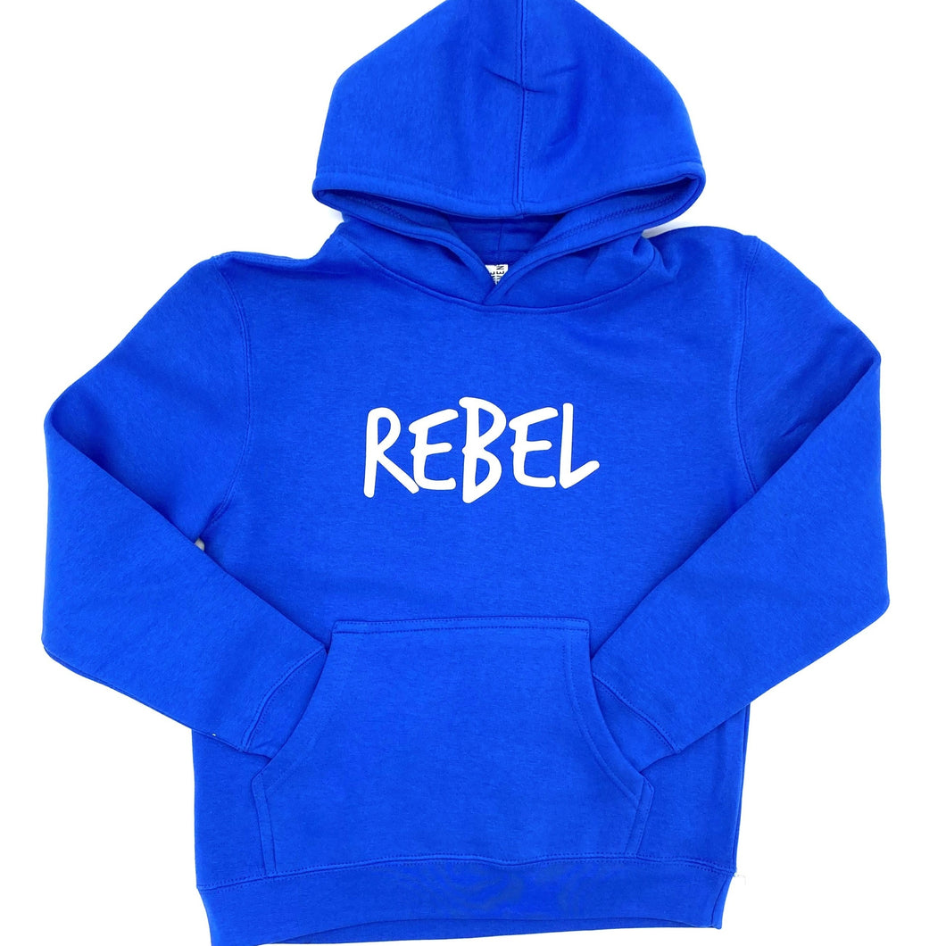 REBEL Youth Hoodie - Royal Blue