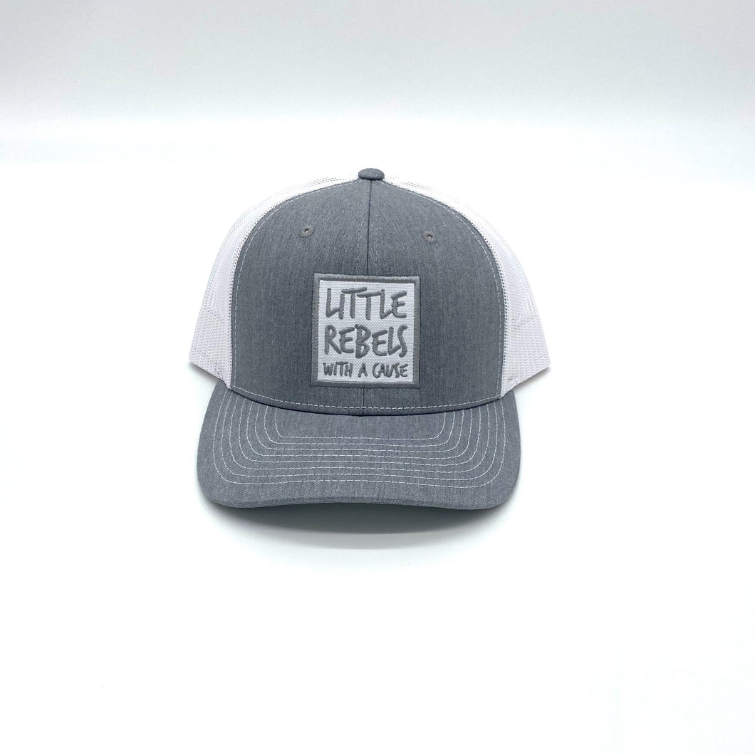 Little Rebels with a Cause Adult Hat - Grey