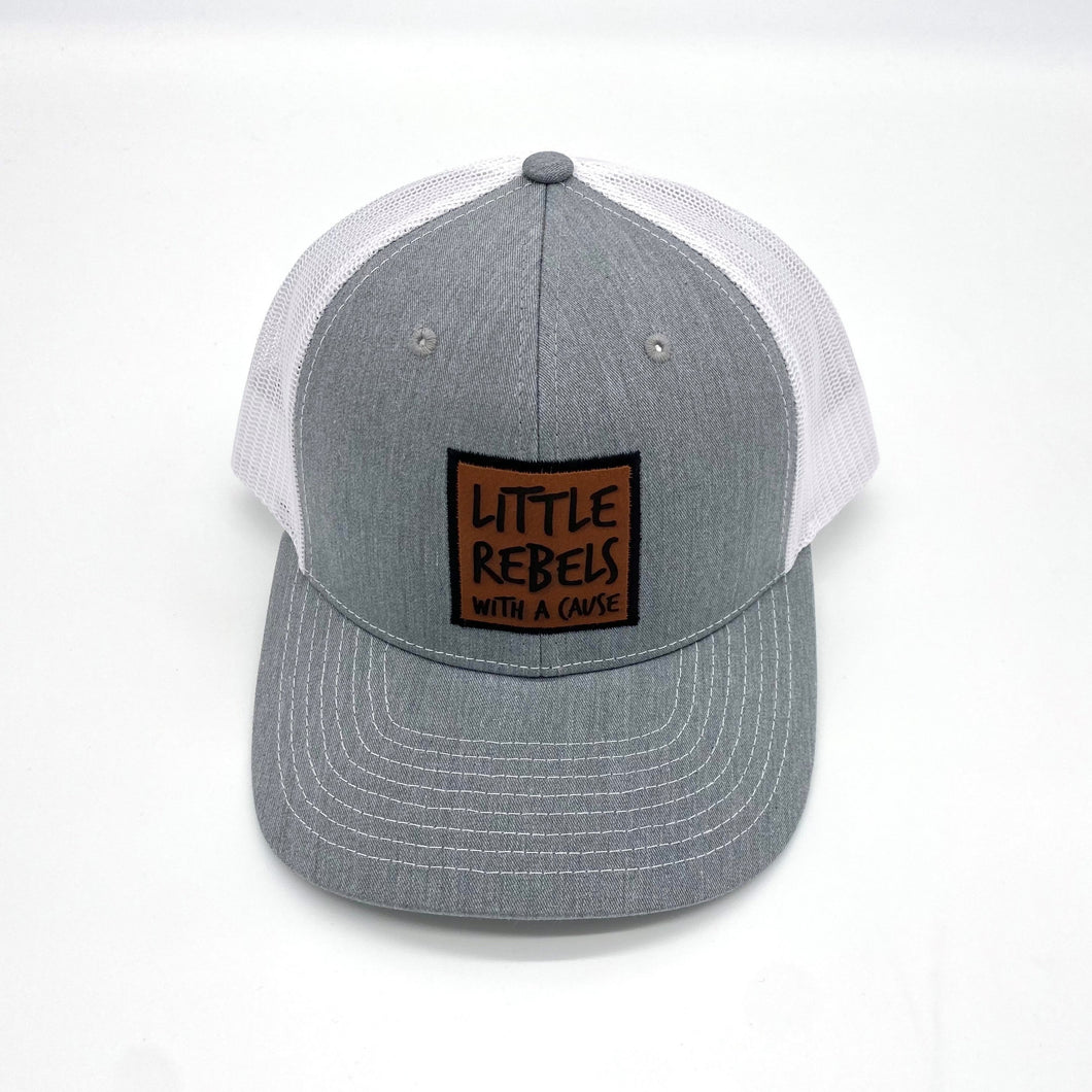 Little Rebels with a Cause Adult Hat - Grey w/ Patch