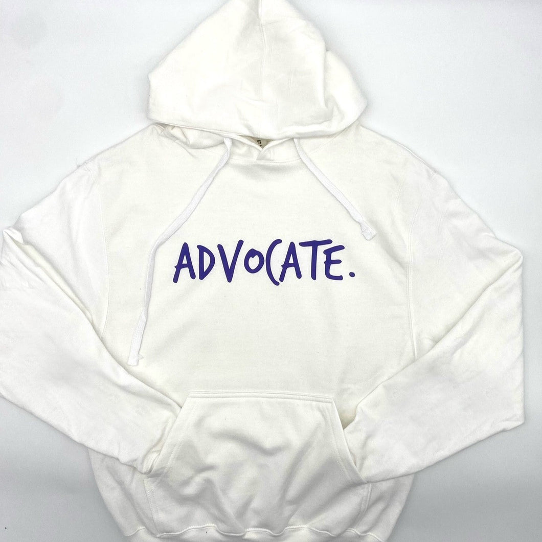 Advocate. Hoodie ~ white